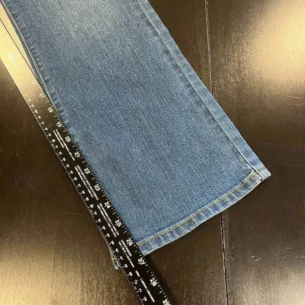 ❤️2/$11 Crazy 8 Girls Bootcut Plus Size Adjustable Waist Blue Jeans size 12 - Picture 10 of 10